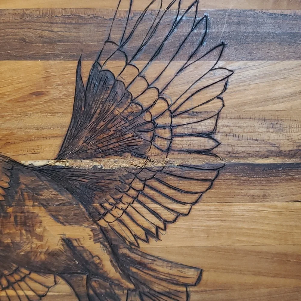 NEW Handcrafted Woodburned Charcuterie Board EAGLE